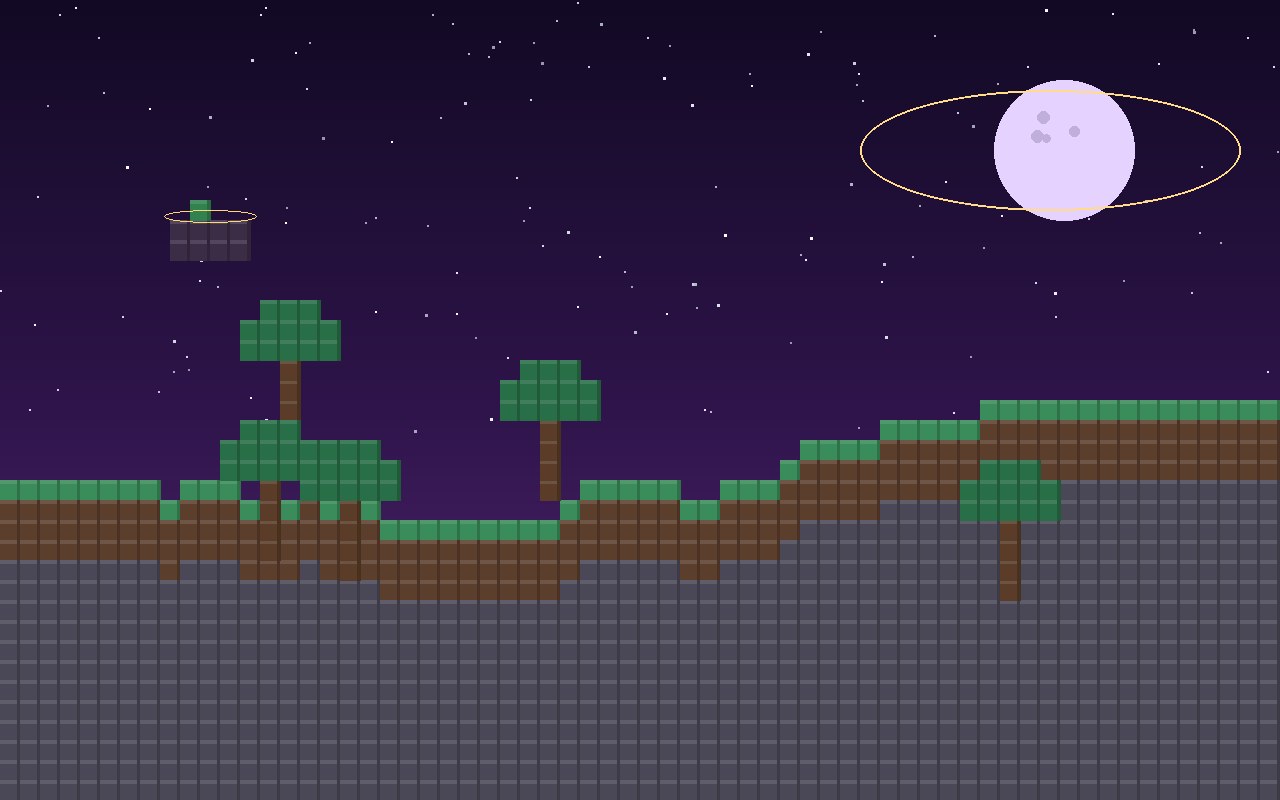A LumarisSMP build overlooking a night terrain